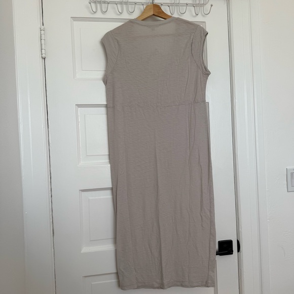 James Perse Woman's black Light weight Slub Shift Midi Dress NWT - Picture 4 of 6